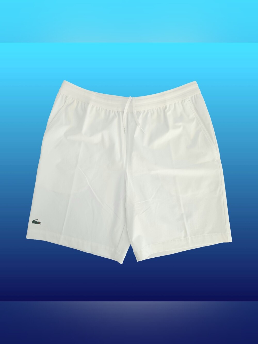 Lacoste Regular Fit Ultra Dry White Tennis Shorts Men's Large